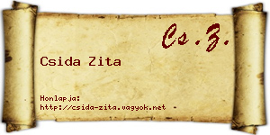 Csida Zita névjegykártya